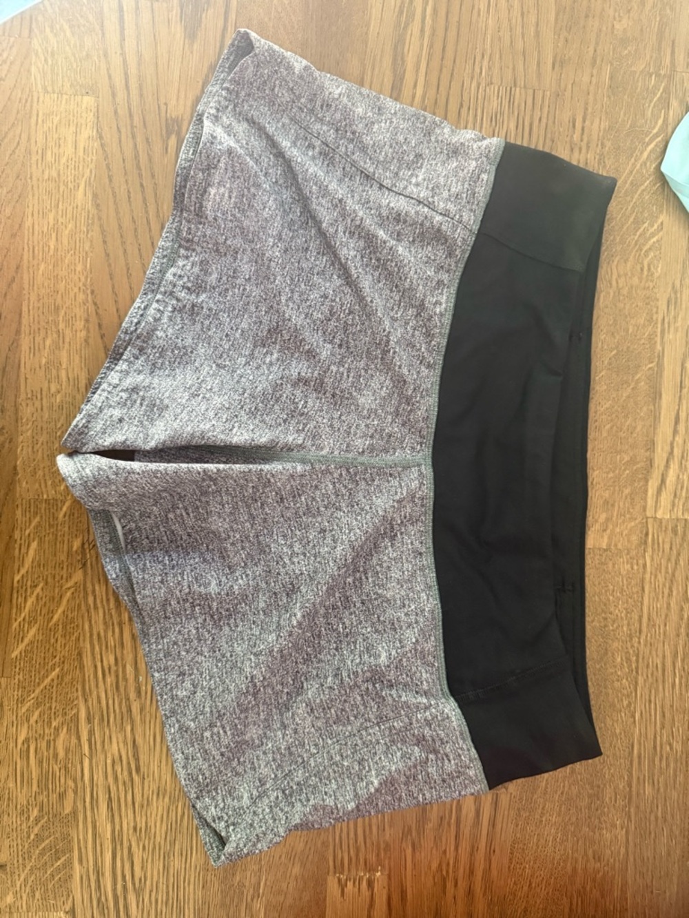 lululemon athletica Gray and Black Athletic Shorts size 6